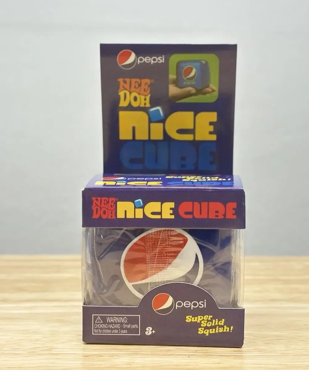 Schylling Nee Doh Nice Cube Pepsi Soda Stress Reliever Super Solid Squish NIB